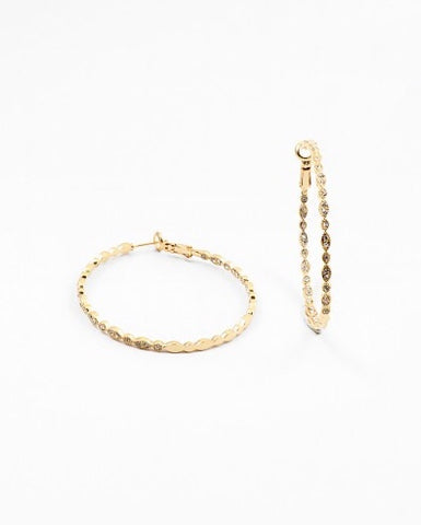 Braided Pave In/Out Hoops