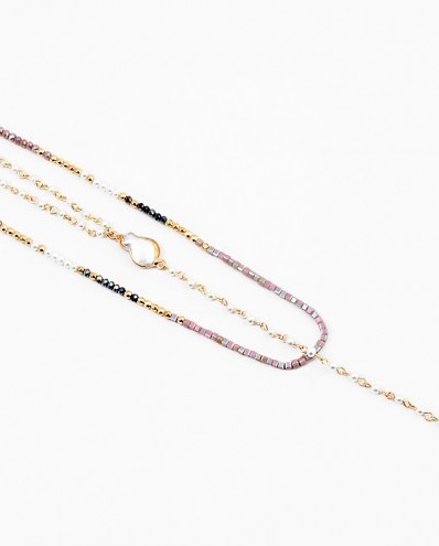 Pearl and Bead Lariat