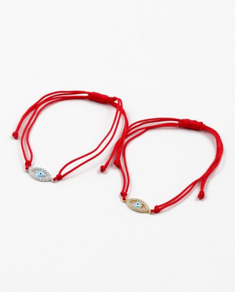 Red Rope Pull Bracelets (STERLING)