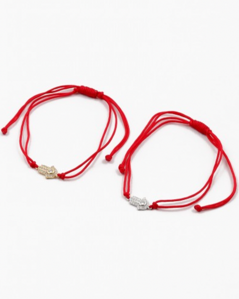 Red Rope Pull Bracelets (STERLING)