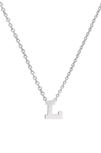 14K Gold Initial Necklace - Onyx and Blush
 - 4