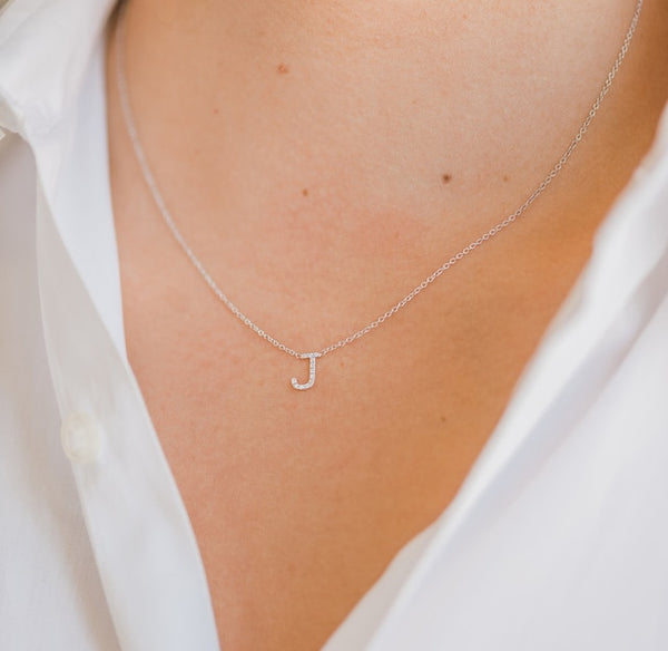 Diamond Initial Pendant Necklace
